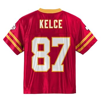 Travis Kelce Kansas City Chiefs #87 Red Youth Home Player